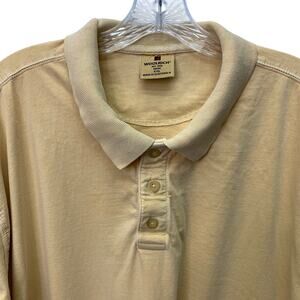 Woolrich XXL Mens Gold Yellow Collar Polo Shirt Golf Cotton Top